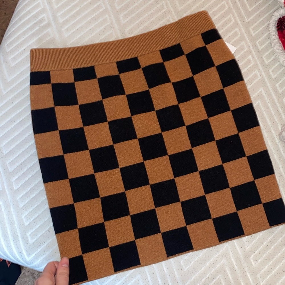 Checkered skirt